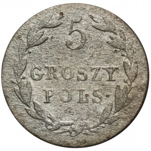 Polish Kingdom, 5 groschen Warsaw 1822 IB - RARE