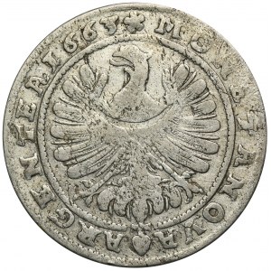 Silesia, Duchy of Liegnitz-Brieg-Wohlau, Georg III, 15 Kreuzer Brieg 1663