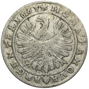 Śląsk, Księstwo Legnicko-Brzesko-Wołowskie, Jerzy III Brzeski, 15 Krajcarów Brzeg 1663