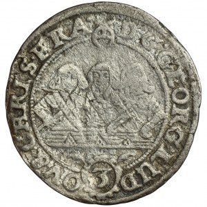 Śląsk, Księstwo Legnicko-Brzesko-Wołowskie, Jerzy III Brzeski, Ludwik IV Legnicki i Chrystian Wołowski, 3 Krajcary Brzeg 1656