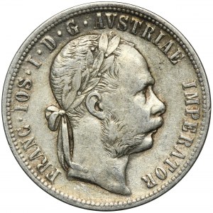 Austria, Franz Joseph I, 1 Florin Wien 1877 A