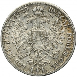 Austria, Franz Joseph I, 1 Florin Wien 1880