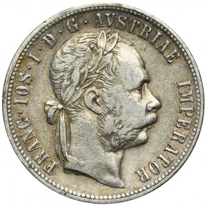 Austria, Franz Joseph I, 1 Florin Wien 1878
