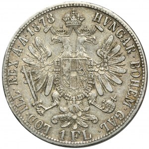 Austria, Franz Joseph I, 1 Florin Wien 1878