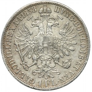 Austria, Franciszek Józef I, 1 Floren Wiedeń 1858 A