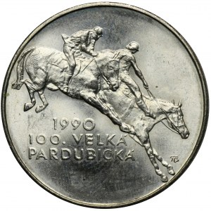 Tschechoslowakei, 100 Kronen Krzemnica 1990 - Velká Pardubická