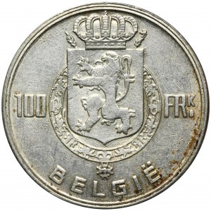 Belgia, Leopold III, 100 Franków Berno 1948