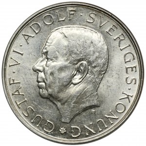 Sweden, Gustaf VI Adolf, 10 Kronor Stockholm 1972 - 90th anniversary of the birth of Gustaw VI Adolf