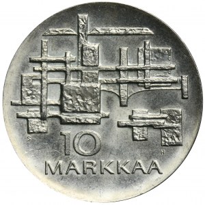 Finland, 10 Mark Helsinki 1967 - 50th anniversary of Independence