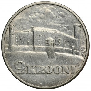 Estonia, 2 Krooni 1930 - Zamek Toompea