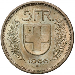 Schweiz, 5 Franken Bern 1966 B