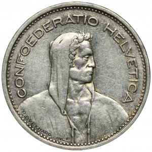 Switzerland, 5 Francs Bern 1953 B