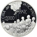 Vatican, 2.000 lira 2001 John Paul II - Peace Dialogue