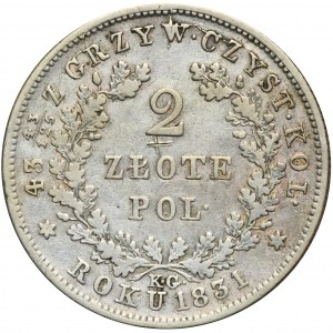 Novemberaufstand, 2 Zloty Warschau 1831 KG