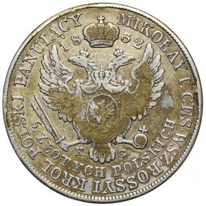 Kingdom of Poland, 5 zloty Warsaw 1832 KG