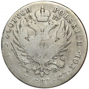 Kingdom of Poland, 5 zloty Warsaw 1817 IB - RARE
