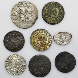 Satz, Mischung von Münzen aus dem 16. bis 17. Jahrhundert (8 Stück)