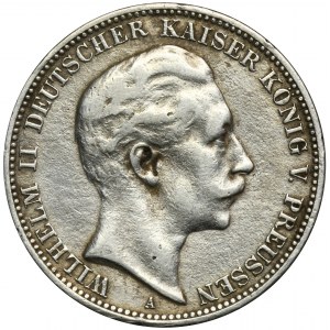 Deutschland, Königreich Preußen, Wilhelm II, 3 Mark Berlin 1910 A