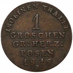 Großherzogtum Posen, Friedrich Wilhelm III., 1 Grosz Berlin 1816 A