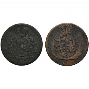 Set, Grand Duchy of Posen and Duchy of Warsaw, 3 Groschen (2 pcs.)