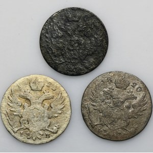 Set, Kingdom of Poland, 5 groschen (3 pcs.)