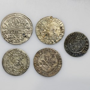 Set, Sigismund III Vasa, Schillings and Groschen (5 pcs.)