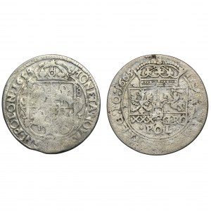 Set, John II Casimir, Tymf and 1/4 Thaler (2 szt.)