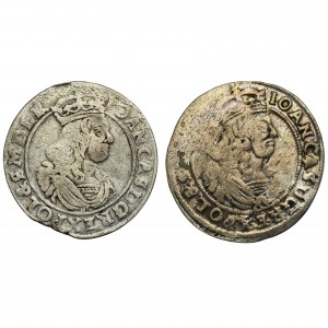 Set, John II Casimir, 6 Groschen (2 pcs.)