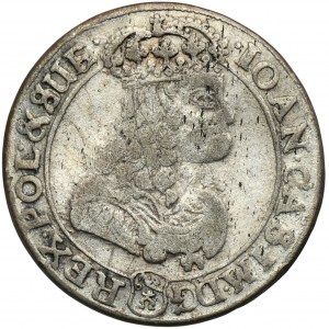 John II Casimir, 6 Groschen Bromberg 1667 TLB - RARE