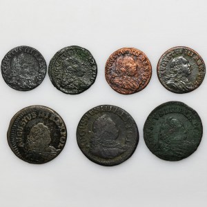 Set, Augustus III of Poland, Schillings and Groschen (7 pcs.)