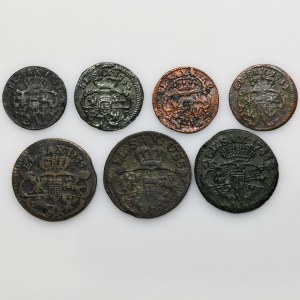 Set, Augustus III of Poland, Schillings and Groschen (7 pcs.)