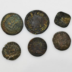 Set, Frankreich, Münzen und Wertmarken (6 Stück)