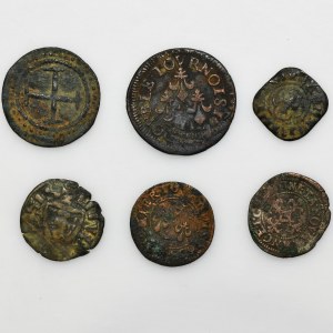 Set, France, Coins and Jeton (6 pcs.)