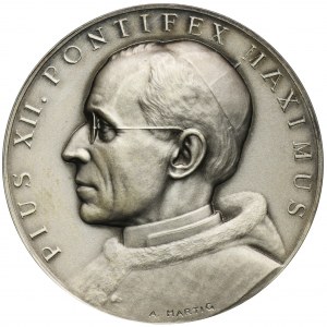 Państwo Kościelne, Watykan, Pius XII, Medal 1956 - Opus Iustitiae Pax