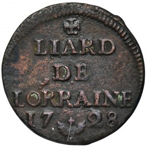 Frankreich, Grafschaft Lothringen, Leopold I., Liard Nancy 1728 - RARE