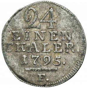 Deutschland, Landgrafschaft Hessen-Kassel, Wilhelm IX, 1/24 Taler Kassel 1795 F