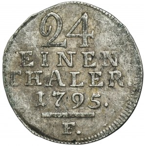 Germany, Landgraviate of Hessen-Kassel, Wilhelm IX, 1/24 Thaler Kassel 1795 F