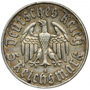 Germany, Weimar Republic, 5 Mark Berlin 1933 A - 450th anniversary of the birth of Martin Luther
