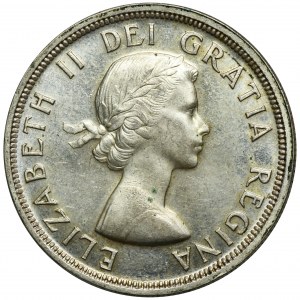 Kanada, Elizabeth II, 1 Dollar Ottawa 1953 - Kanu