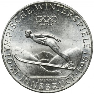 Austria, II Republika, 50 Szylingów Wiedeń 1964 - Olimpiada zimowa