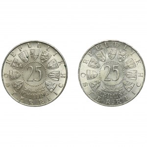 Set, Austria, II Republic, 25 Schillings Wien (2 pcs.)