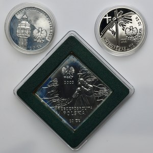 Zestaw, 10 i 20 złotych, Jan Paweł II (3 szt.)