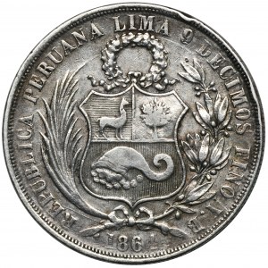 Peru, 1 Sol Lima 1864