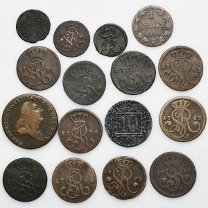 Set, Kingdom of Poland, Prussia, Mix of coins (16 pcs.)