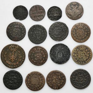 Set, Kingdom of Poland, Prussia, Mix of coins (16 pcs.)