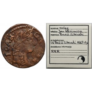 John II Casimir, Schilling Brest 1665 - VERY RARE