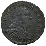 Augustus III. Sachsen, Grünthal Muschel 1754 - ILLUSTRATED, SPIRIT Effekt, ex. Marzêt