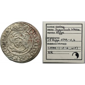 Sigismund III Vasa, Schilling Riga 1599 - RARE