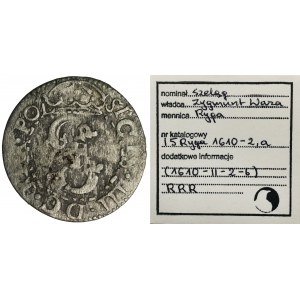 Sigismund III Vasa, Riga 1610 Schellack - SEHR SICHER, ILLUSTRIERT, ex. Marzêta