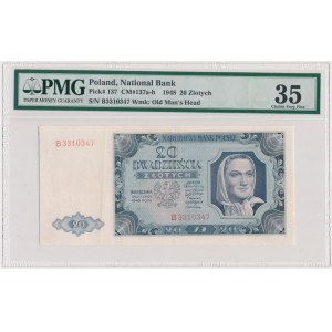 20 złotych 1948 - B - PMG 35